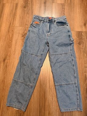 Emprye Loose Fit Carpenter Jeans Men’s 28 Light Wash Baggy Denim Jean Y2K